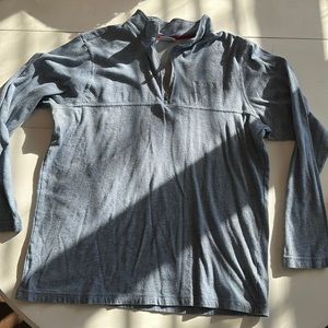 Columbia blue 1/4 zip light weight pullover